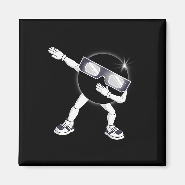 Imã Dabbing Total Solar Eclipse 2024 Fun Dab Boys Girl (Frente)