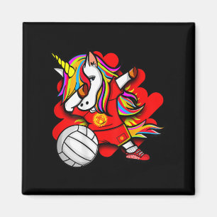 Imã Dabbing Unicorn Quirguistão Vendedores de Voleibol