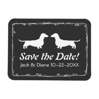 Ímã Dachshances Weding the Date Flexible Magnet
