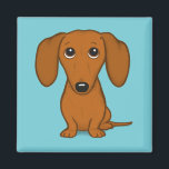 Imã Dachshund | Cachorro | Cachorro de Cartoon de Doxi<br><div class="desc">Magnet Dachshund</div>