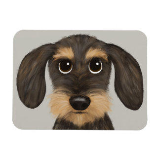 Ímã Dachshund| Cão de Cartoon Bonito Teckel