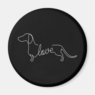 Imã Dachshund Chiweenie Wiener Cão Adoro Arte