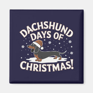 Imã Dachshund dias de Natal!
