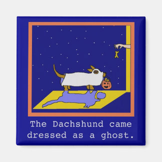 Imã Dachshund Halloween Magnet