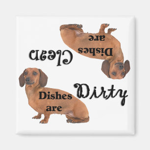 Imã Dachshund lança-louças