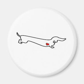 Imã Dachshund Love