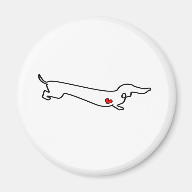 Imã Dachshund Love (Frente)