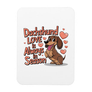 Ímã Dachshund Love Está Sempre Na Estação