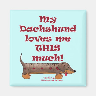 Imã Dachshund Love Meter