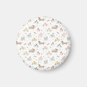 Imã Dachshund Lover Weiner Cão Enchido Cão Cão Selvage