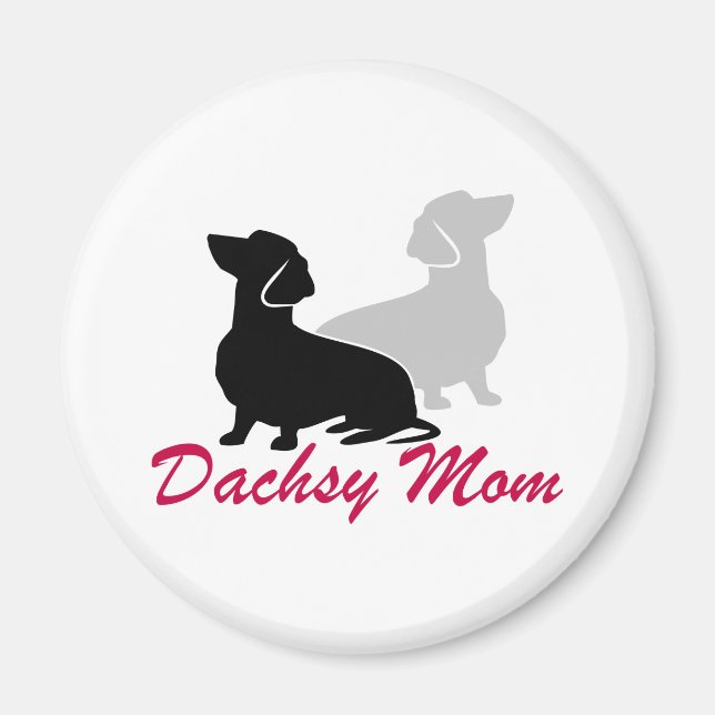 Imã Dachshund Mãe (Frente)