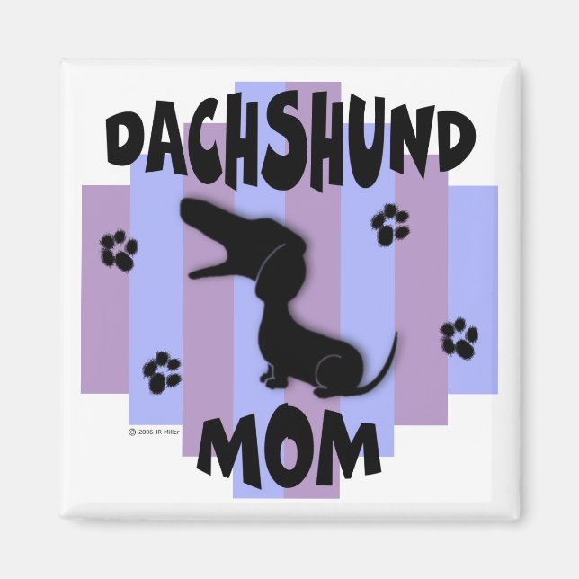 Imã Dachshund Mãe Magnet (Frente)