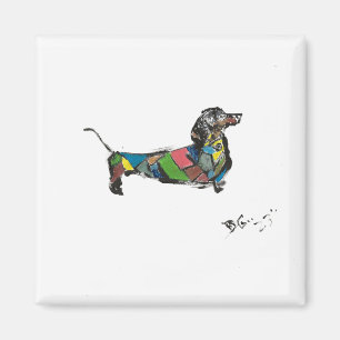 Imã Dachshund Magnet