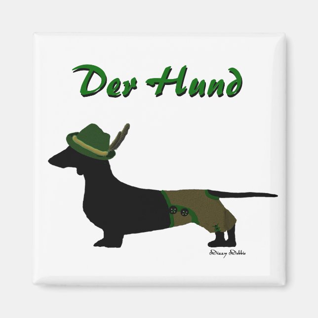 Imã Dachshund Magnet (Frente)