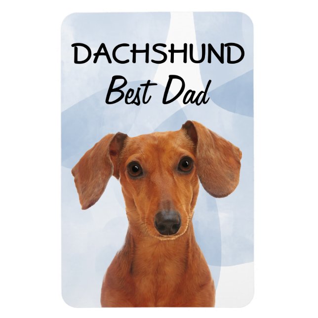 Ímã Dachshund Melhor Magnet Pai (Vertical)