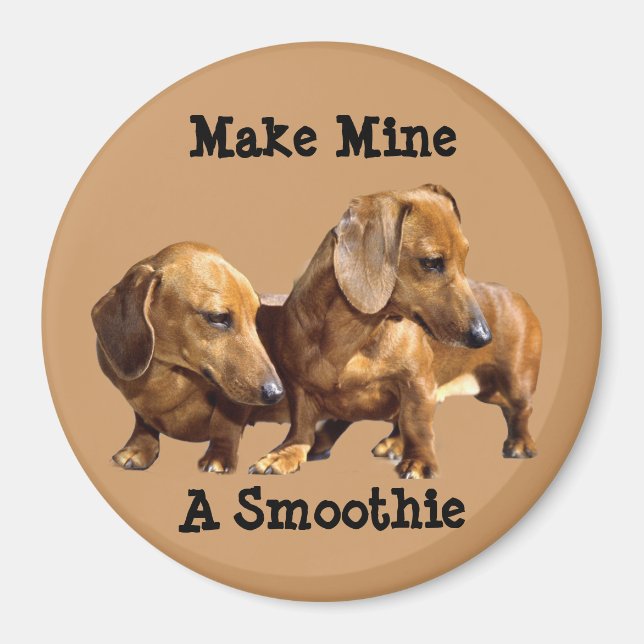 Imã Dachshund Smoothies Magnet (Frente)