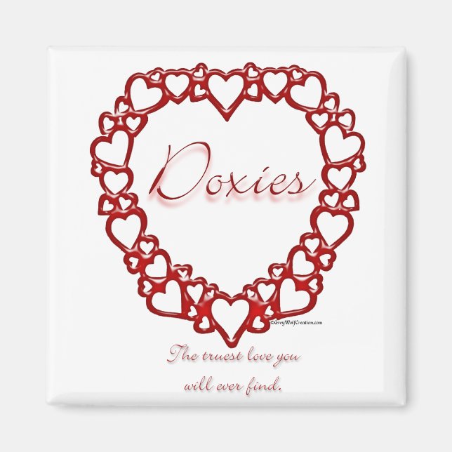 Imã Dachshund True Love (Frente)