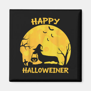 Imã Dachshund Wiener Feliz no Halloween Amante de Cach