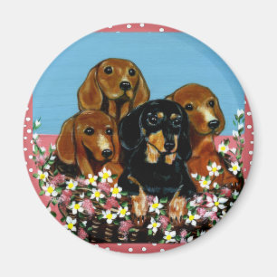Imã Dachshunds do Dia das Mães