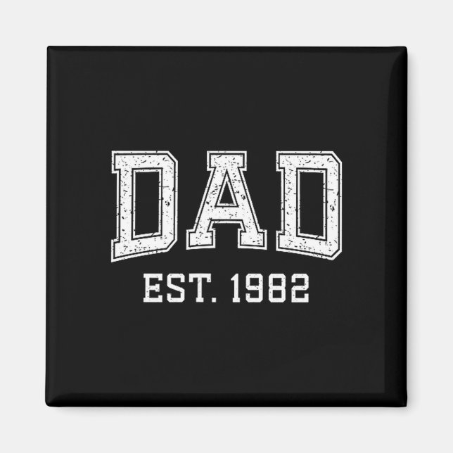 Imã Dad Est 1982 Dad D Fathers Day Ized  (Frente)