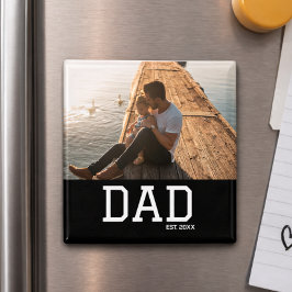 Imã Dad Established Customizable Father's Day Photo