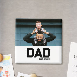 Imã Dad Established Customizable Year Father's Day 