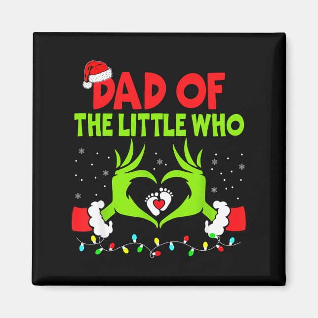 Imã Dad Of The Little Who Funny Christmas Pregnancy An (Frente)
