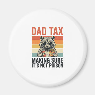 Imã Dad Tax Mapache Vintage Camisa Divertida do Papai