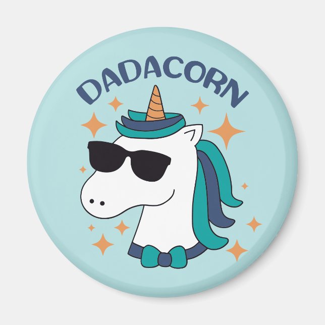 Imã Dadacorn com óculos de sol (Frente)