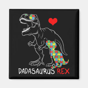 Imã Dadasaurus Rex Autismo Sensibilização Orgulhosa Pa