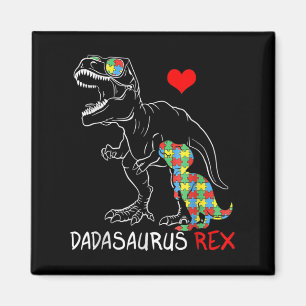 Imã Dadasaurus Rex Autismo Sensibilização Orgulhosa Pa
