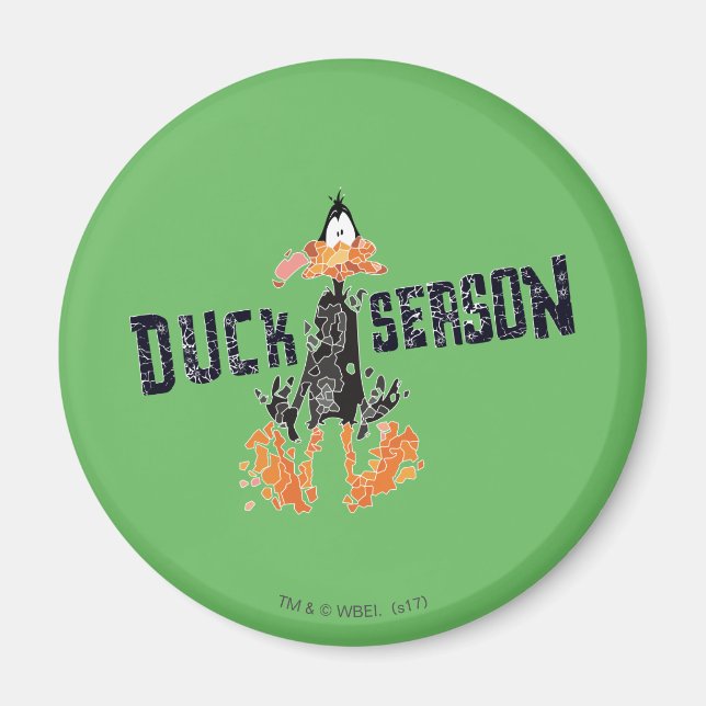 Imã DAFFY DUCK™ "Duck Season" desintegrado (Frente)