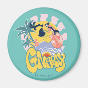 Imã DAFFY DUCK™ Surfing - Gnarly