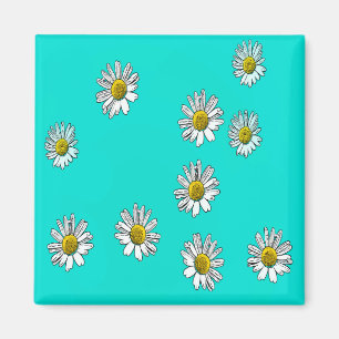 Imã Daisies desenhadas