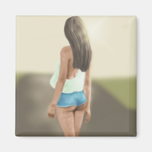 IMÃ DAISY DUKES GIRL ART MAGNET (Frente)