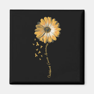 Imã Daisy Flower Chilhood Cancer Awarness Difes