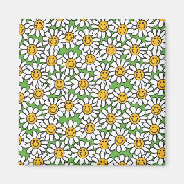 Imã Daisy Flowers Pattern