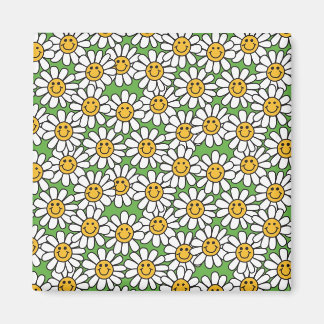 Imã Daisy Flowers Pattern