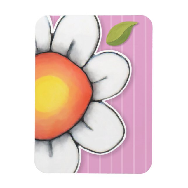 Ímã Daisy Joy rosa Magnet Premium (Vertical)
