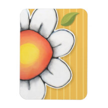 Daisy Joy yellow Premium Magnet