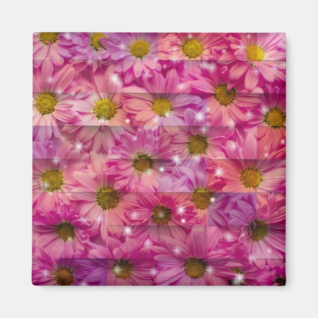 Imã Daisy Weave Rosa (Frente)