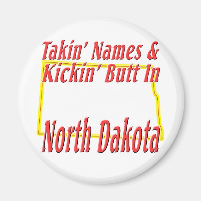 Imã Dakota do Norte - Bumbum Kickin' (Frente)