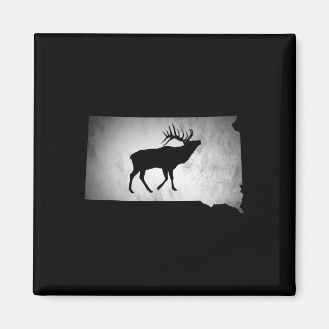 Imã Dakota do Sul Elk Hunting (Frente)
