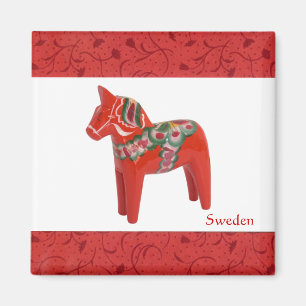 Imã Dala Horse Scandinávia Sueco