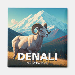 Imã Dall Sheep no Parque Nacional de Denali no Alasca