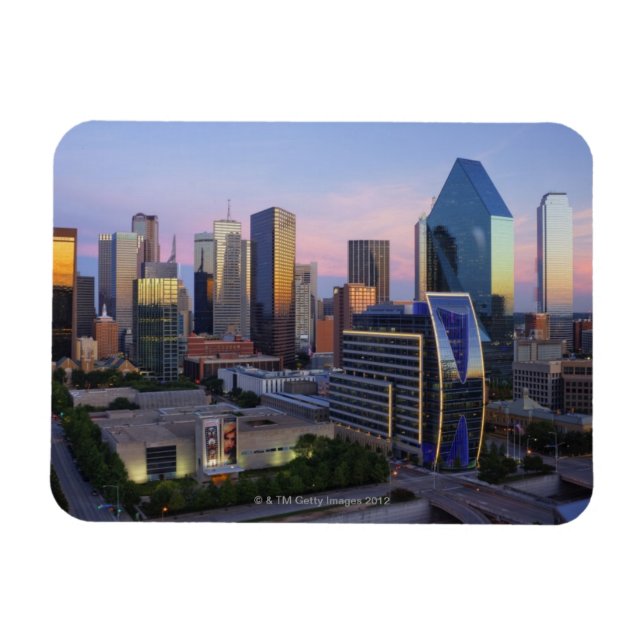 Ímã Dallas Skyline (Horizontal)