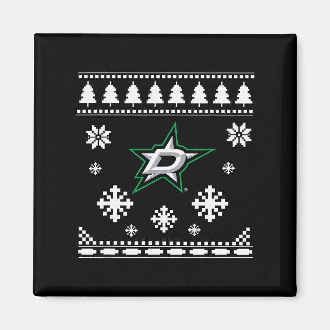 Imã Dallas Stars Ugly Christmas Sweater Holidaze (Frente)