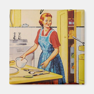 Imã Dama da dona de casa clássica Retro l Kitchen