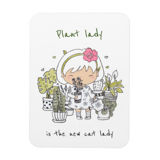 Ímã Dama de Planta/ Cotação Engraçada