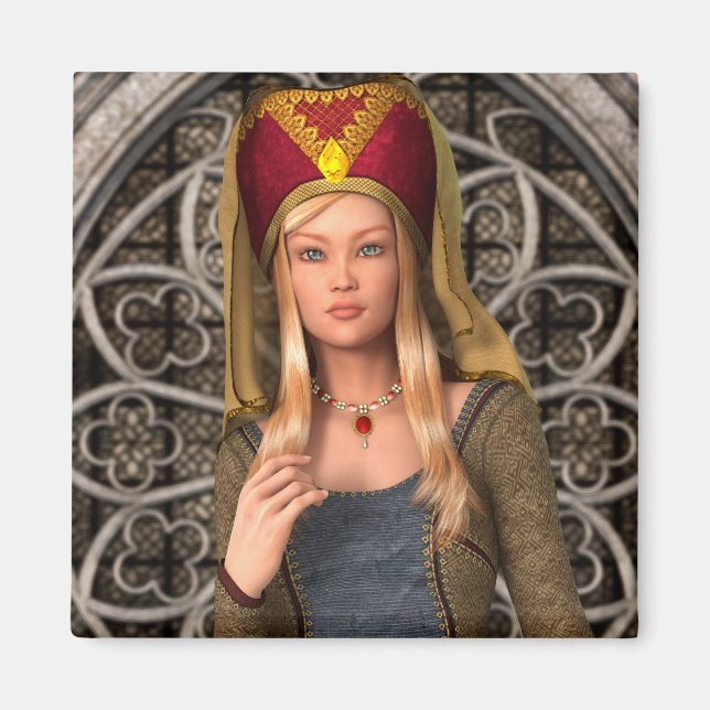 Imã Dama Medieval (Frente)